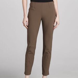 Theory Belisa Cropped New Recovery Trouser Pant Brown Size 12